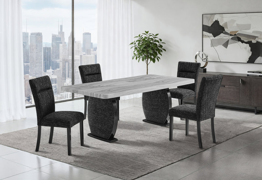 D2502 DINING TABLE AND 8 DINING CHAIRS - Mattress & Furniture Super Center (Tampa, FL)