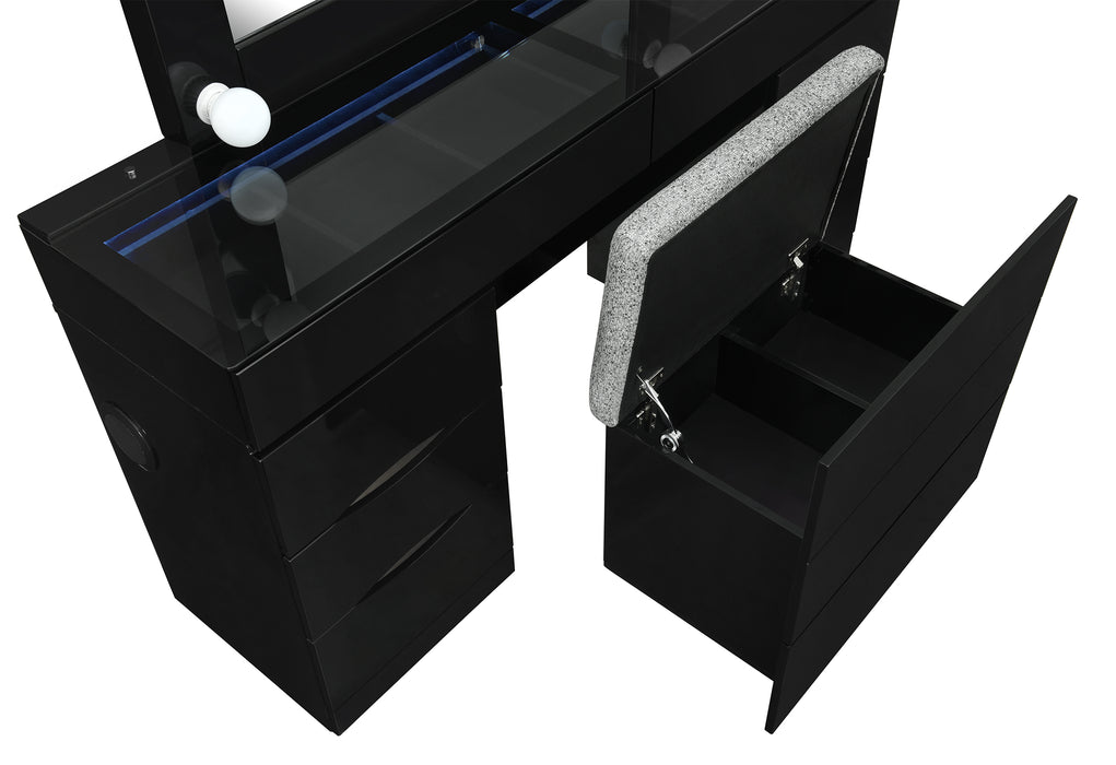 Ella Vanity Set with Storage Stool