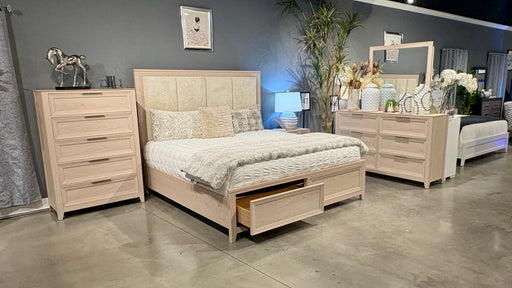 MARIAH BEIGE FULL BED GROUP - Mattress & Furniture Super Center (Tampa, FL)