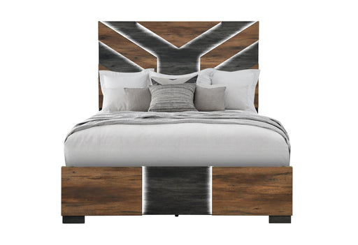 OPTIMUS BROWN/BLACK FULL BED - Mattress & Furniture Super Center (Tampa, FL)