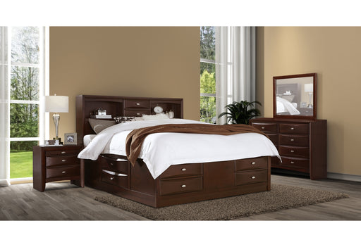 LINDA MERLOT QUEEN BED GROUP - Mattress & Furniture Super Center (Tampa, FL)