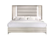 Zambrano White Bed with LED
