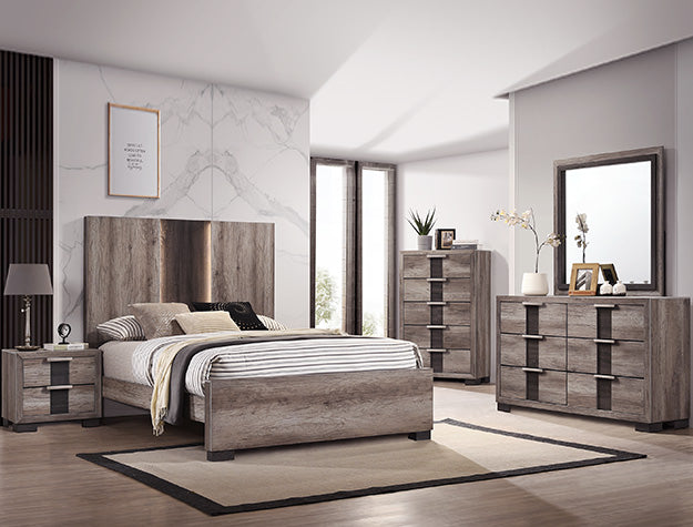 Crown Mark Furniture Rangley Dresser Mirror in Brown image