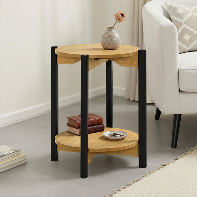 Hyde Round End Table - Mattress & Furniture Super Center (Tampa, FL)