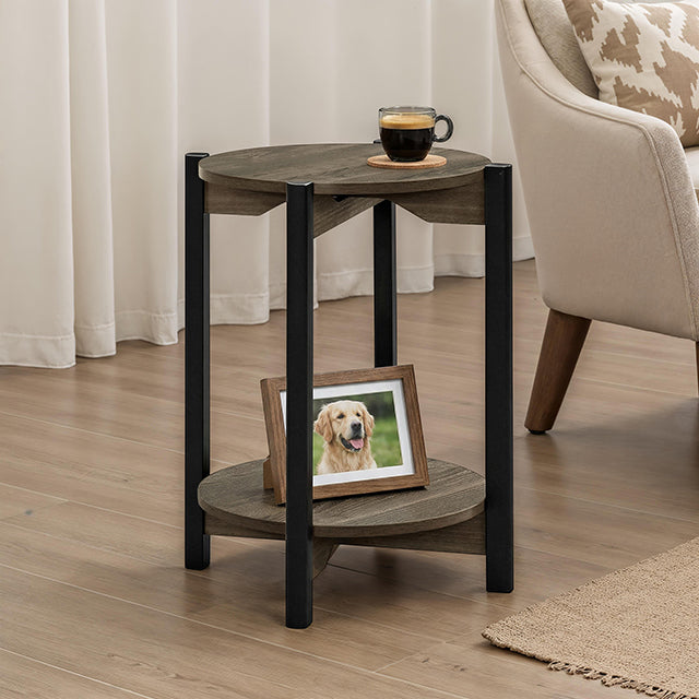 Hyde Round End Table - Mattress & Furniture Super Center (Tampa, FL)