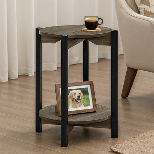 Hyde Round End Table - Mattress & Furniture Super Center (Tampa, FL)