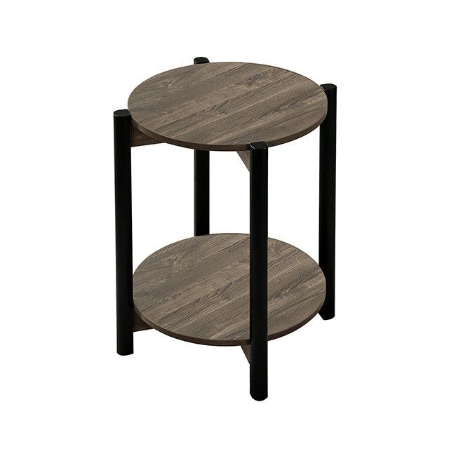 Hyde Round End Table - Mattress & Furniture Super Center (Tampa, FL)