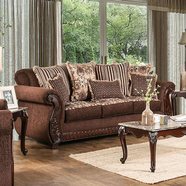 Tabitha Sofa Brown - Mattress & Furniture Super Center (Tampa, FL)