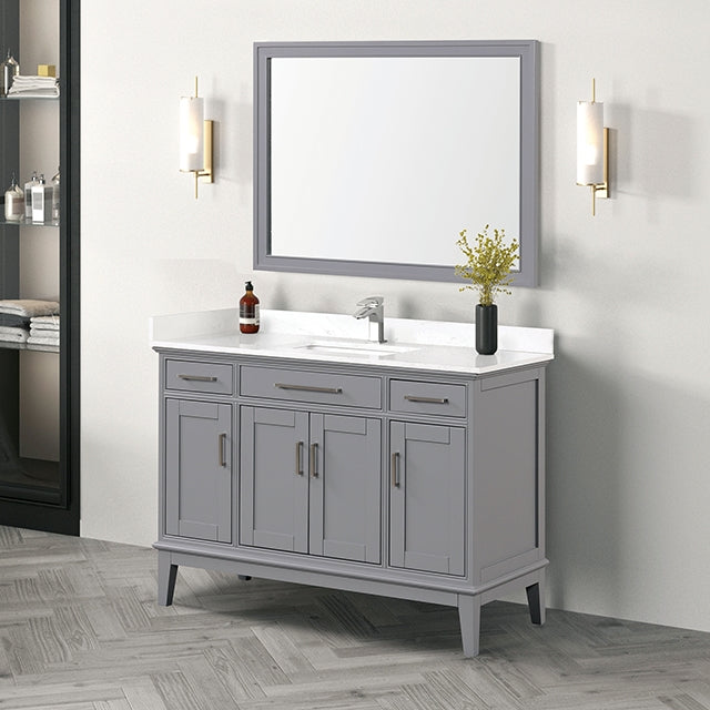 Soline Vanity Set w/ Mirror - Mattress & Furniture Super Center (Tampa, FL)