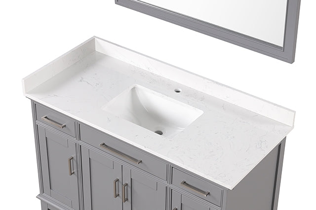 Soline Vanity Set w/ Mirror - Mattress & Furniture Super Center (Tampa, FL)