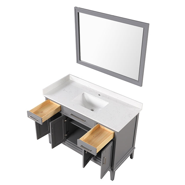 Soline Vanity Set w/ Mirror - Mattress & Furniture Super Center (Tampa, FL)