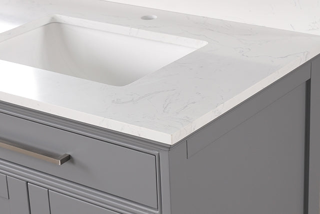 Almeria Vanity Set w/ Mirror - Mattress & Furniture Super Center (Tampa, FL)