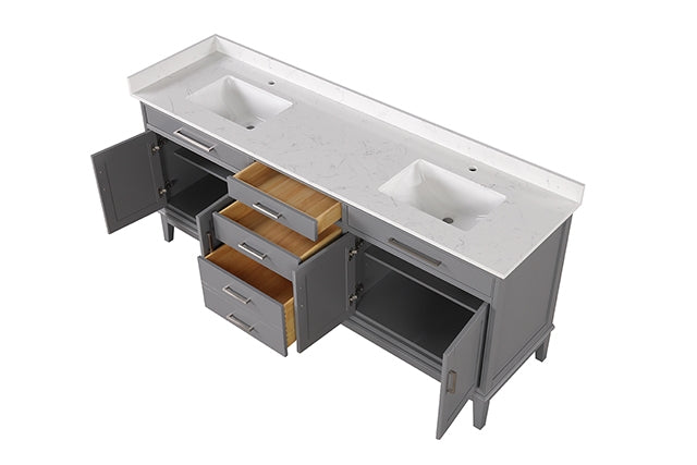Oliva Vanity Set - Mattress & Furniture Super Center (Tampa, FL)