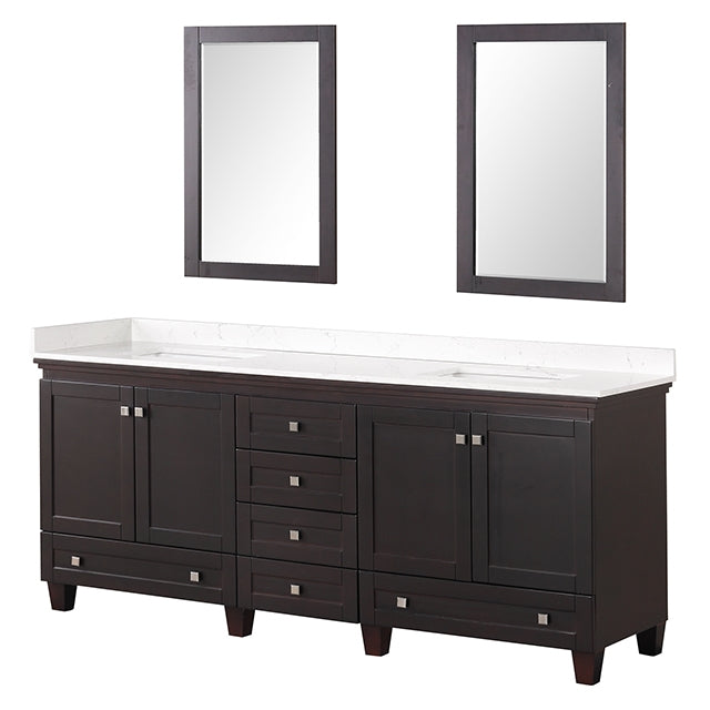 Oliva Vanity Set w/ Mirror - Mattress & Furniture Super Center (Tampa, FL)
