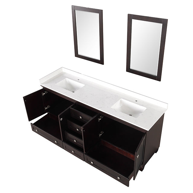 Oliva Vanity Set w/ Mirror - Mattress & Furniture Super Center (Tampa, FL)