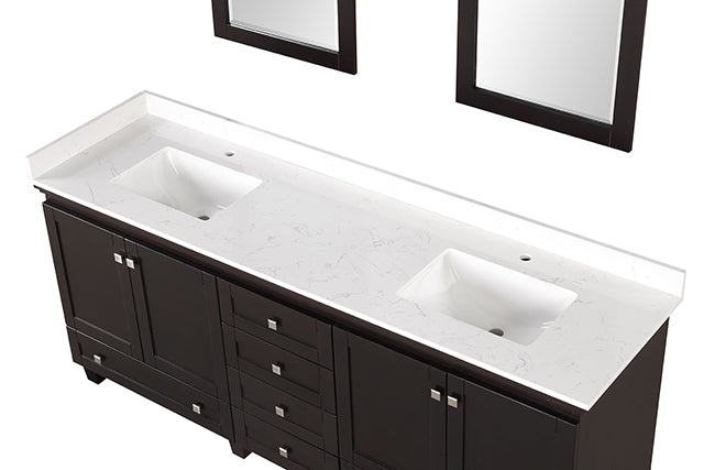Oliva Vanity Set w/ Mirror - Mattress & Furniture Super Center (Tampa, FL)