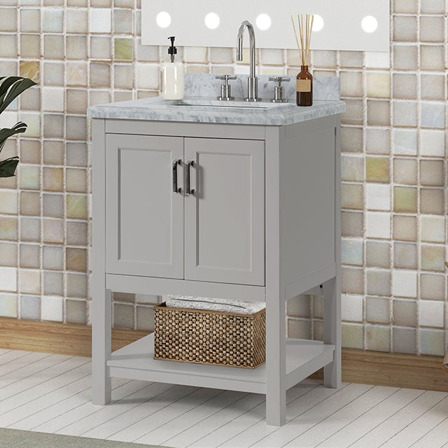 Reston Vanity with Top/ Sink - Mattress & Furniture Super Center (Tampa, FL)
