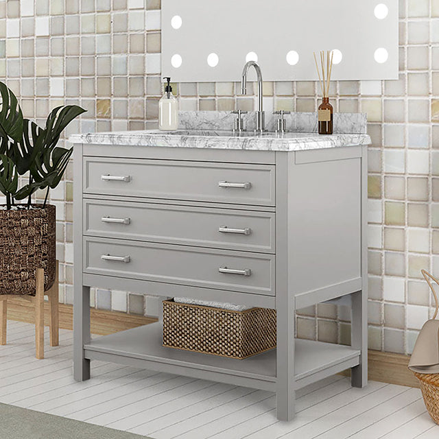 Reston Vanity with Top/ Sink - Mattress & Furniture Super Center (Tampa, FL)