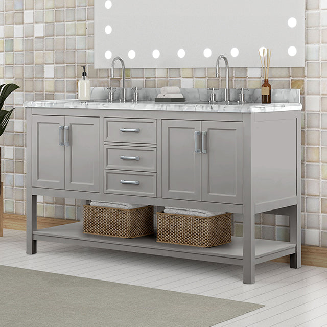 Reston Vanity with Top/ Sink - Mattress & Furniture Super Center (Tampa, FL)