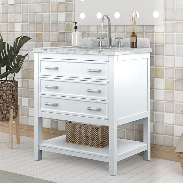 Reston Vanity with Top/ Sink - Mattress & Furniture Super Center (Tampa, FL)